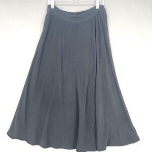 Nomad Skirt Womens Size 32 Waist Black Jersey Maxi Long Cotton Blend Vintage